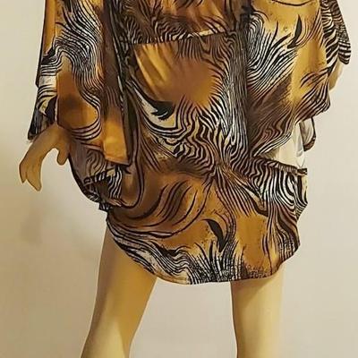 Vtg 70-80s Frederick's of Hollywood Embellished Jungle Book Tunic/Kaftan