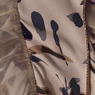 Vtg Missoni Orange Label Demi Couture silver Beaded Balayeuse Silk dress