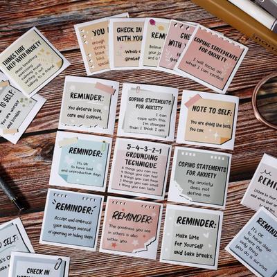 50-Pieces Mental Health Stickers Motivational Affirmation Stickers Mental Health Awareness Items Positive Waterproof Laptop Water Bottle...