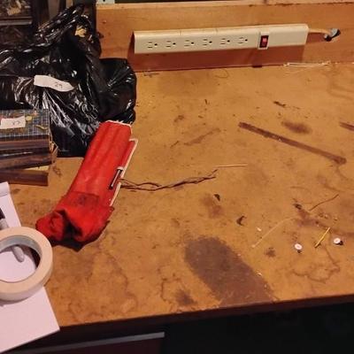 Work Bench w/toolbox and shelves