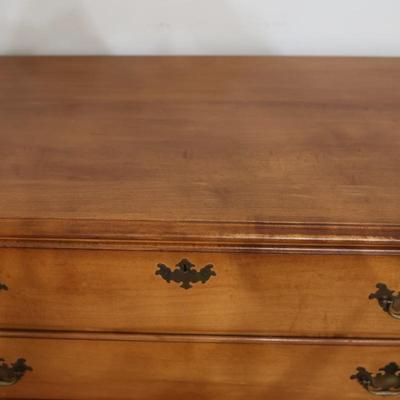 Tall Maple Early American Style Five Drawer Dresser