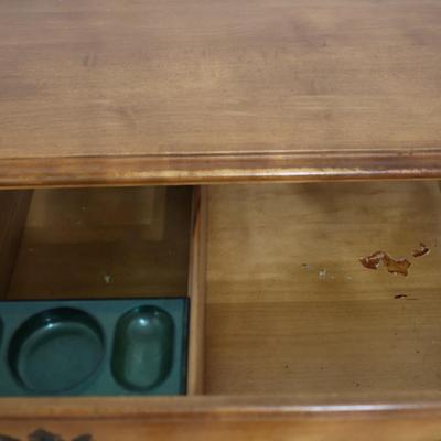 Tall Maple Early American Style Five Drawer Dresser