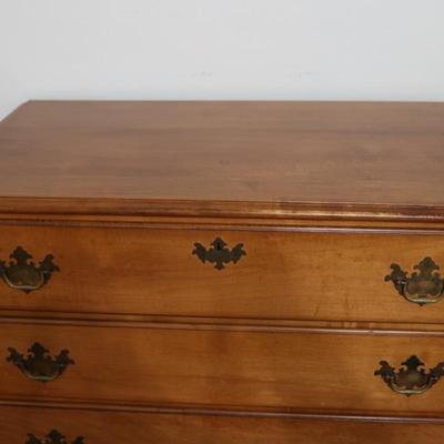 Tall Maple Early American Style Five Drawer Dresser