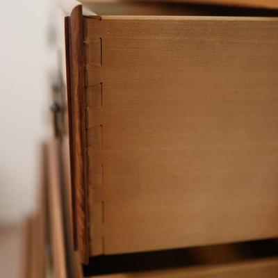 Tall Maple Early American Style Five Drawer Dresser