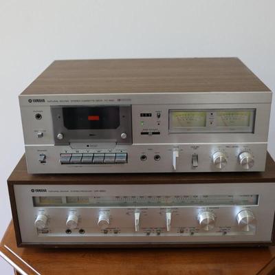 YAMAHA TC-520 Cassette and CR-620 Receiver