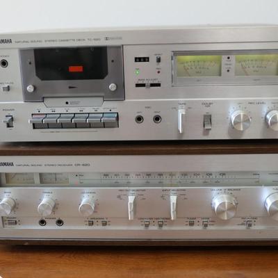 YAMAHA TC-520 Cassette and CR-620 Receiver