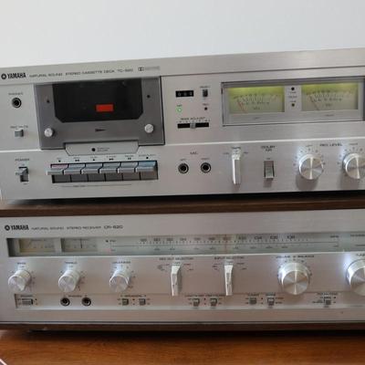 YAMAHA TC-520 Cassette and CR-620 Receiver