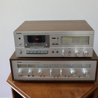 YAMAHA TC-520 Cassette and CR-620 Receiver