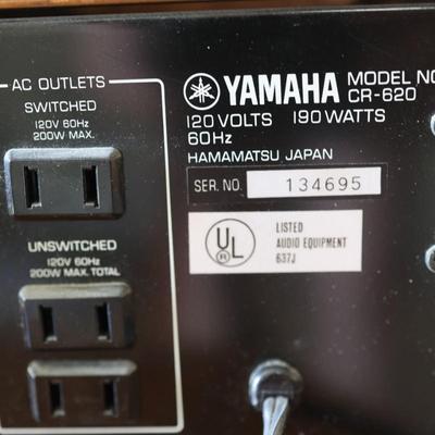 YAMAHA TC-520 Cassette and CR-620 Receiver