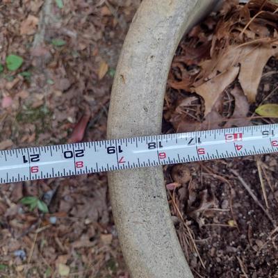 Large Pottery Planter- Approx 19" in Diameter, 16" Tall