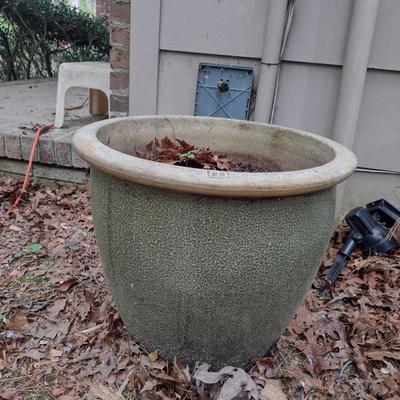 Large Pottery Planter- Approx 19" in Diameter, 16" Tall