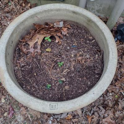 Large Pottery Planter- Approx 19" in Diameter, 16" Tall