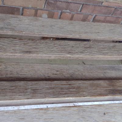 Cast Metal and Wood Bench- Approx 50 1/2" Long