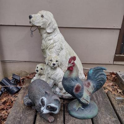 Collection of Plastic/Resin Garden Decor