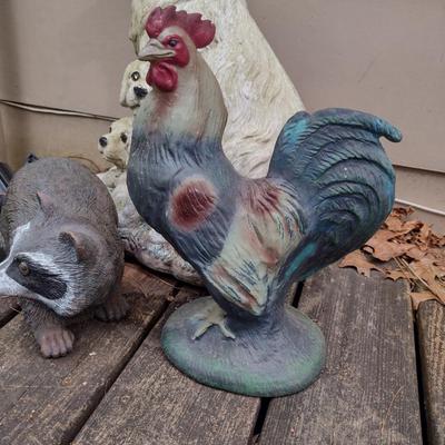 Collection of Plastic/Resin Garden Decor