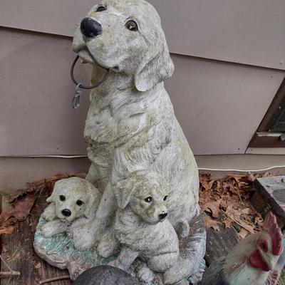 Collection of Plastic/Resin Garden Decor
