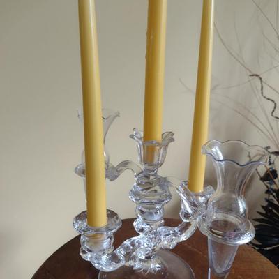 Candelabra and Bud Vases Set for Table Centerpiece