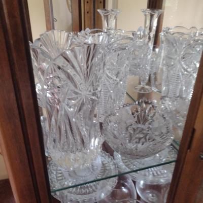 Large Collection of Glass/Crystal Serve Ware