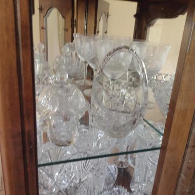 Large Collection of Glass/Crystal Serve Ware