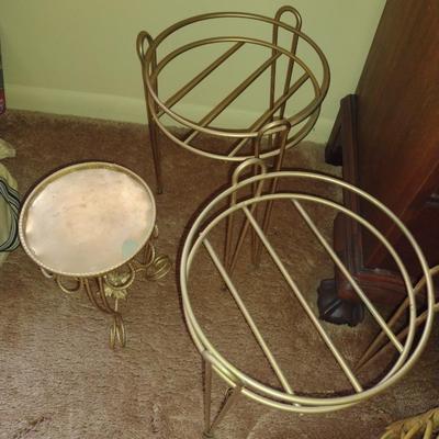 Collection of Metal Plant Stands