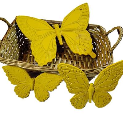 Whicker Baskets with Butterflys