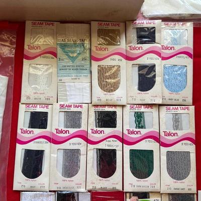 SEWING THREAD, SEAM TAPE, SEAM BINDING AND MORE