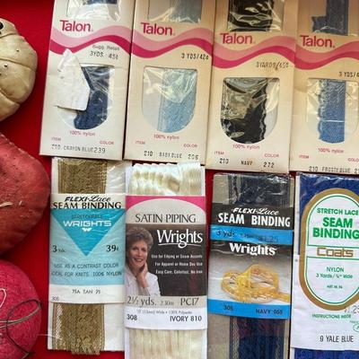 SEAM BINDING, SEAM TAPE, THREAD AND MORE