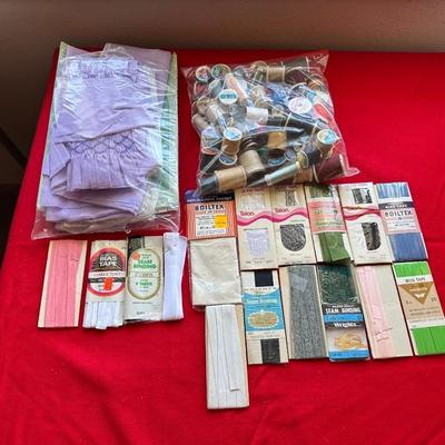 SEWING THREAD, SEAM TAPE, SEAM BINDING AND MORE
