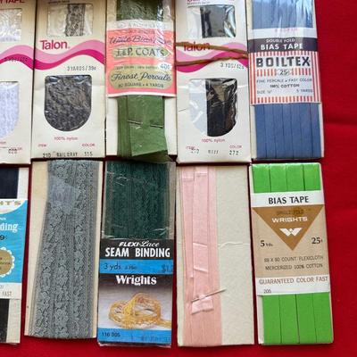 SEWING THREAD, SEAM TAPE, SEAM BINDING AND MORE
