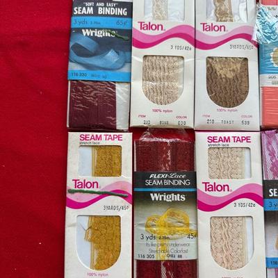 SEWING THREAD, SEAM BINDING, SEAM TAPE AND MORE