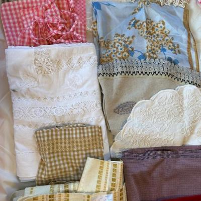 DOILIES, LARGE PIECES OF FABRIC AND MORE