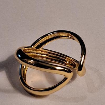 18kt Gold Overlay Sterling Silver Ring