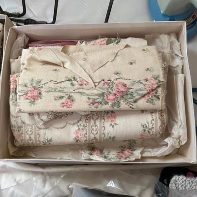 FABRIC, PANT STRETCHERS, IRON, SEWING PATTERNS AND MUCH MORE