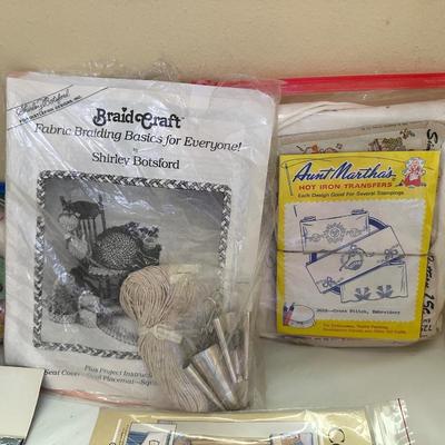 FABRIC, PANT STRETCHERS, IRON, SEWING PATTERNS AND MUCH MORE