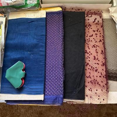FABRIC, PANT STRETCHERS, IRON, SEWING PATTERNS AND MUCH MORE