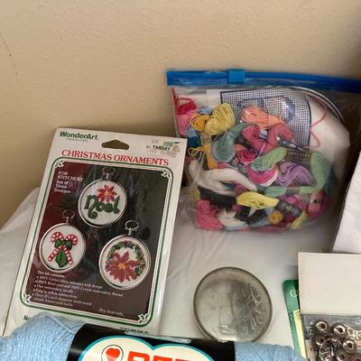 FABRIC, PANT STRETCHERS, IRON, SEWING PATTERNS AND MUCH MORE