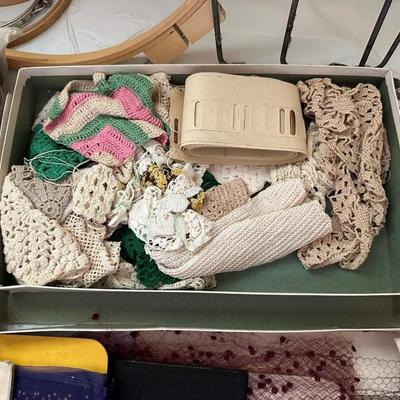 FABRIC, PANT STRETCHERS, IRON, SEWING PATTERNS AND MUCH MORE