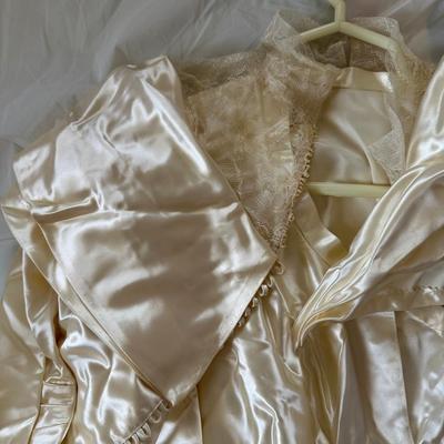 VINTAGE WEDDING DRESS AND LADIES COAT