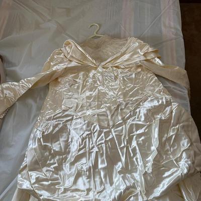 VINTAGE WEDDING DRESS AND LADIES COAT
