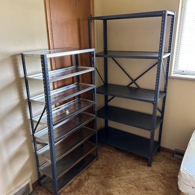 2 METAL SHELFS