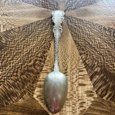 LARGE VINTAGE STERLING SILVER SPOON
