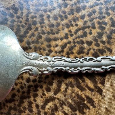 LARGE VINTAGE STERLING SILVER SPOON
