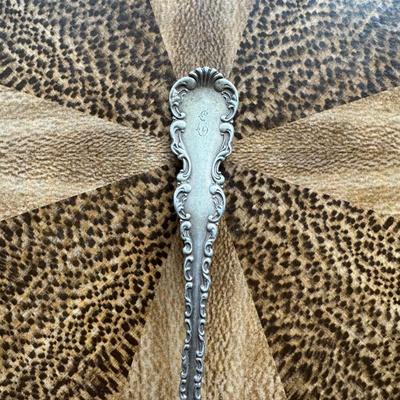 LARGE VINTAGE STERLING SILVER SPOON