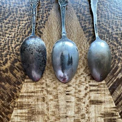 VINTAGE STERLING SILVER COLORADO COLLECTORS SPOONS