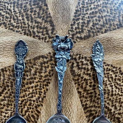 VINTAGE STERLING SILVER COLORADO COLLECTORS SPOONS