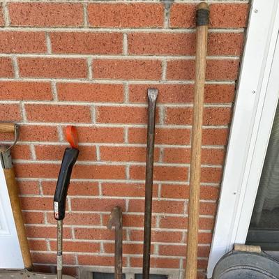 HAND SAWS, ELECTRIC GRASS TRIMMER, METAL GAS CAN, GALVANIZED METAL BUCKETS AND MORE