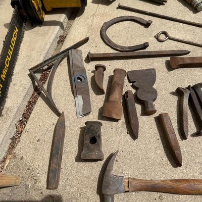 ELECTRIC CHAIN SAW, WEDGES, AXE HEADS, HAND TOOLS, ETC