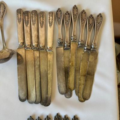 SILVER PLATED FLATWARE MIXED LOT