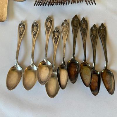 SILVER PLATED FLATWARE MIXED LOT