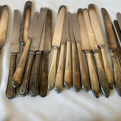 SILVER PLATED FLATWARE MIXED LOT